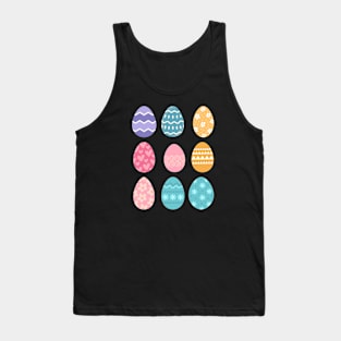 Eggstraordinary Easter: Adorable Illustrated Egg Stickers Tank Top